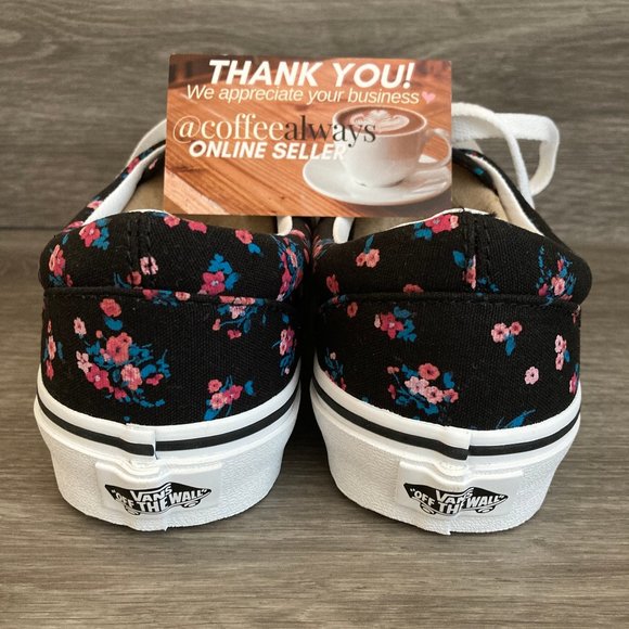 Vans Era Ditsy Floral Black Pink Women's NWB - Picture 5 of 7